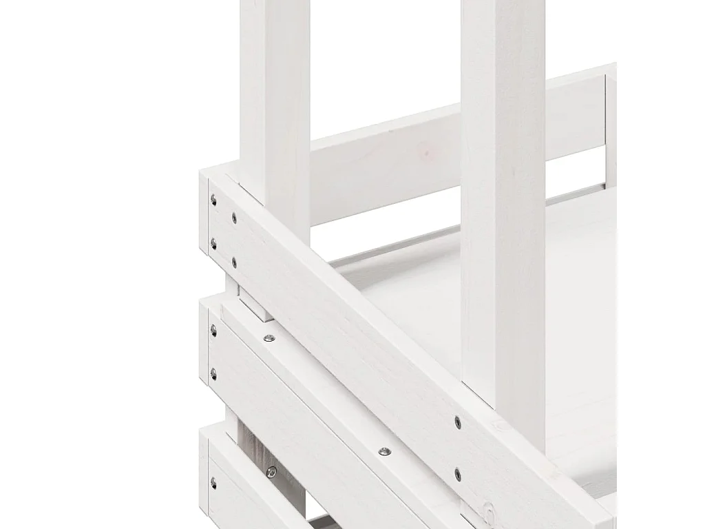 Mesa de bar para exterior com telhado madeira maciça branco