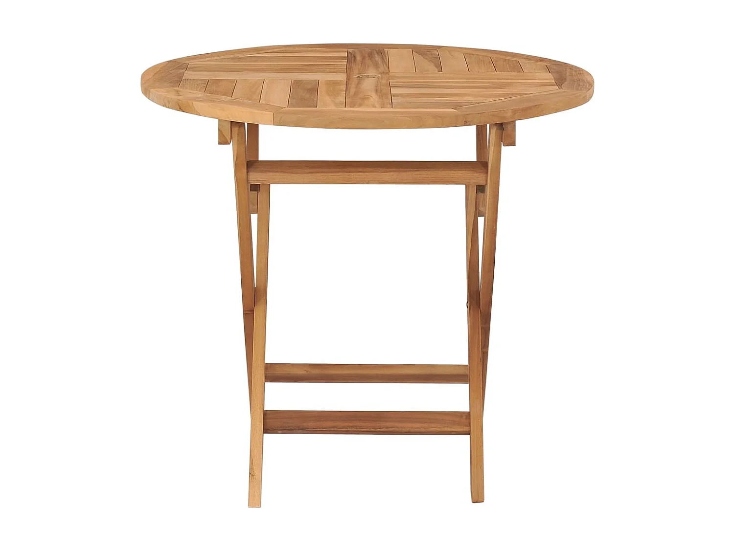 Tuintafel inklapbaar 85x76 cm massief teakhout