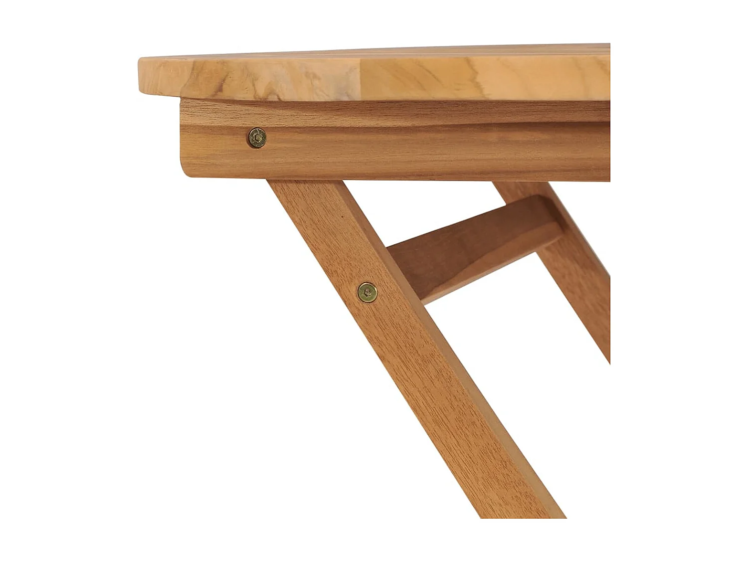 Mesa de jardín plegable madera de teca maciza 85x76 cm