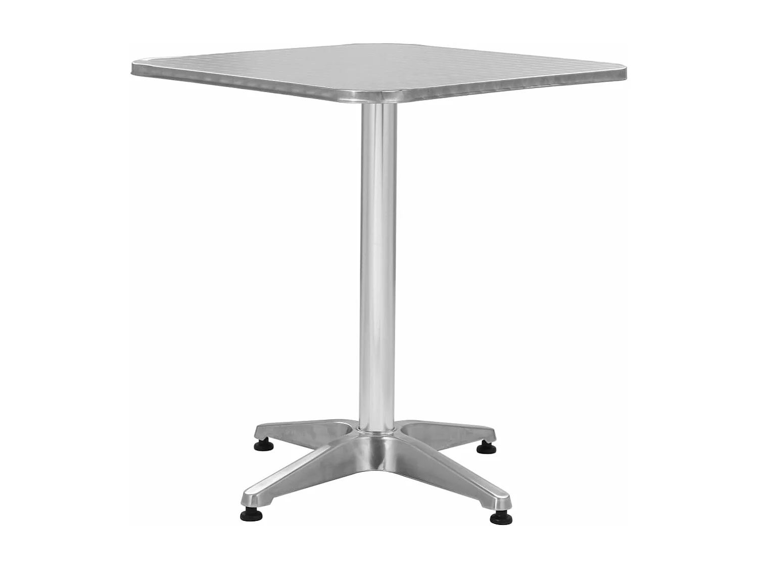 Table de jardin Argenté 60x60x70 cm Aluminium