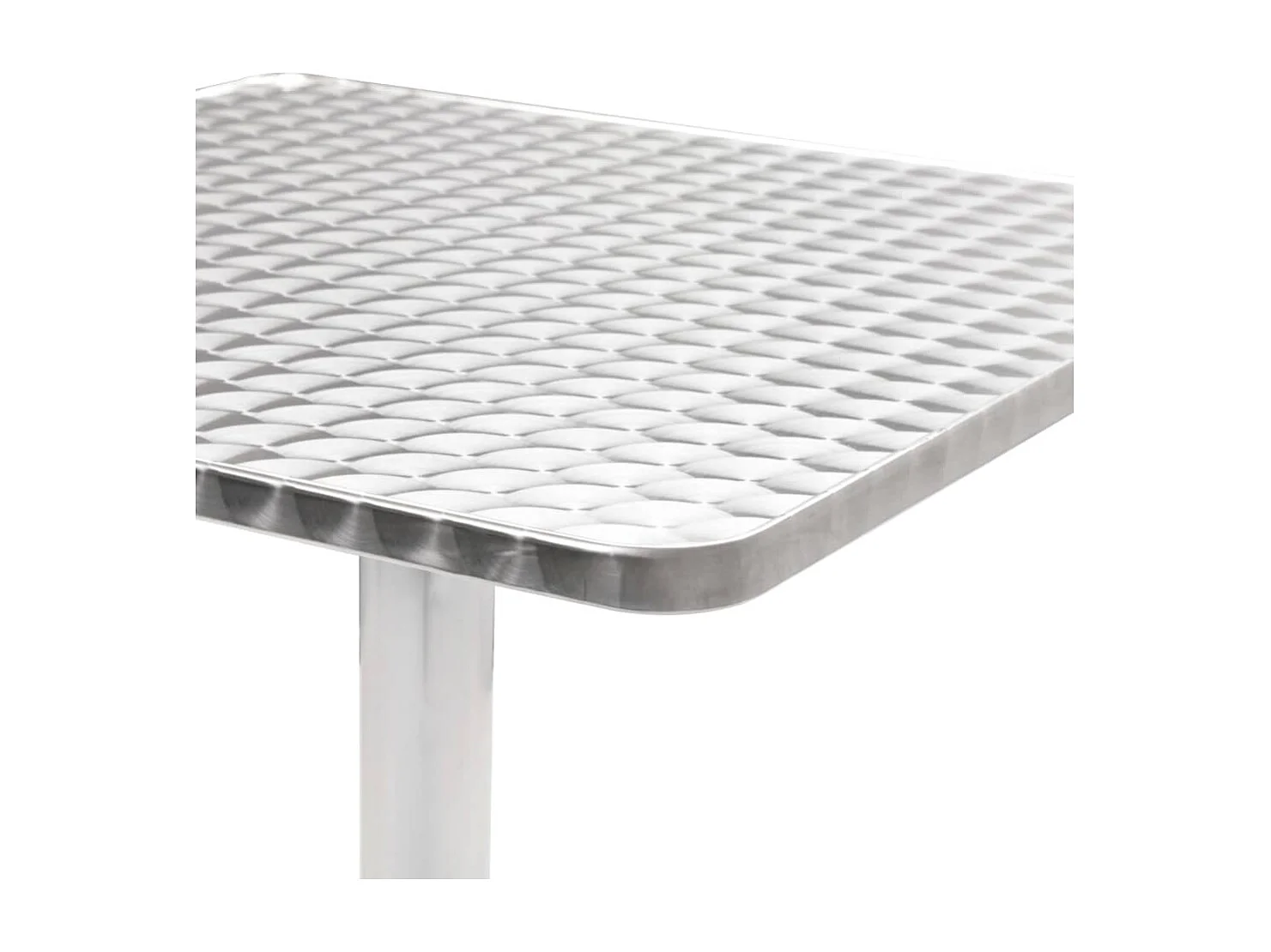 Table de jardin Argenté 60x60x70 cm Aluminium