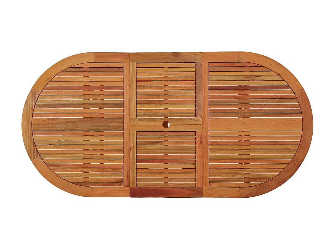 Table de jardin 200x100x75 cm Bois d'eucalyptus solide