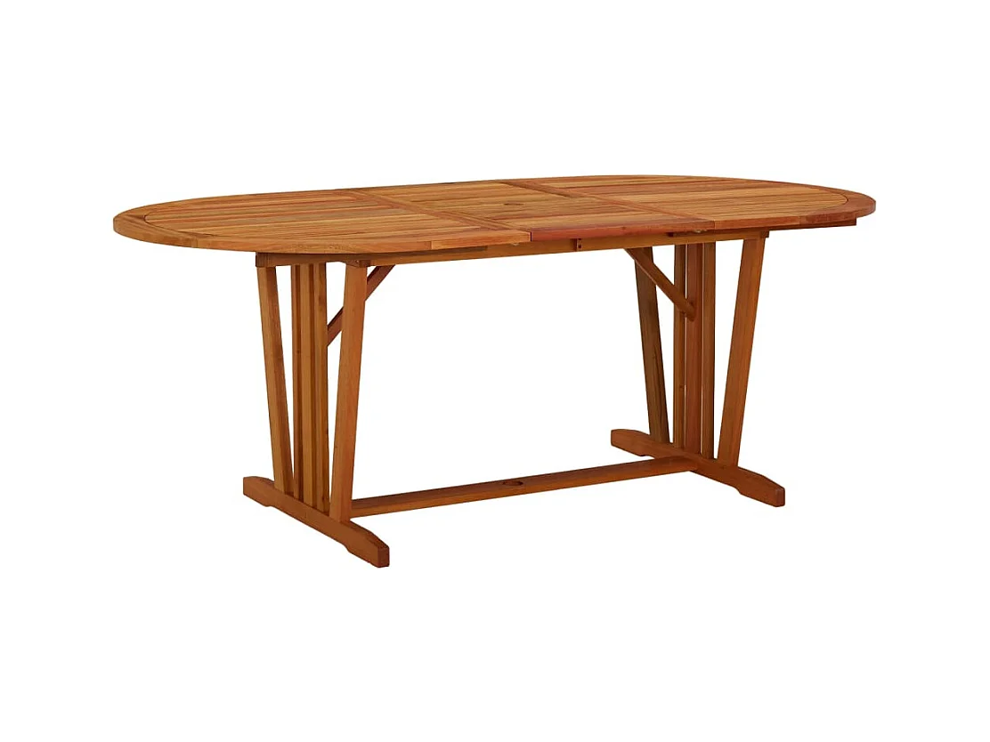 Table de jardin 200x100x75 cm Bois d'eucalyptus solide
