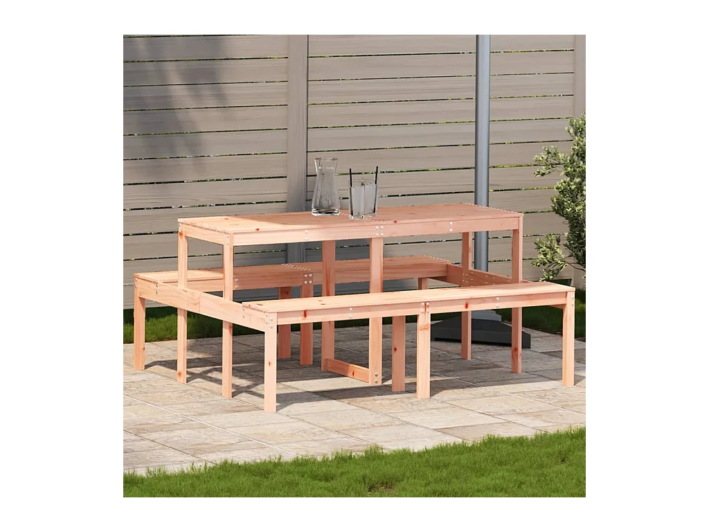 Table de pique-nique 160x134x75 cm bois massif de douglas