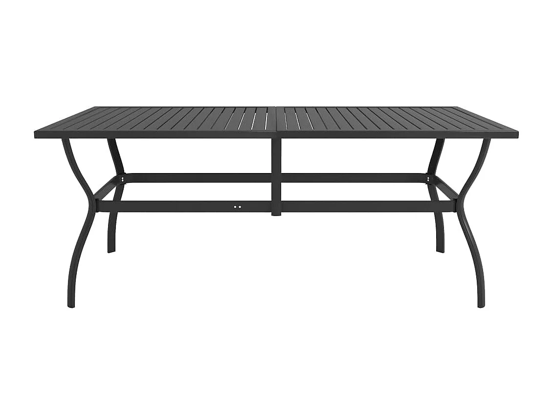 Table de jardin Anthracite 190x80x72 cm Acier