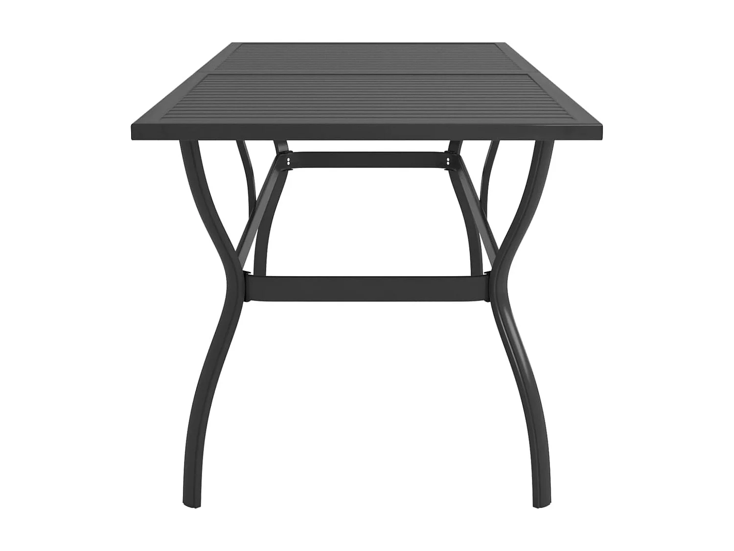 Table de jardin Anthracite 190x80x72 cm Acier