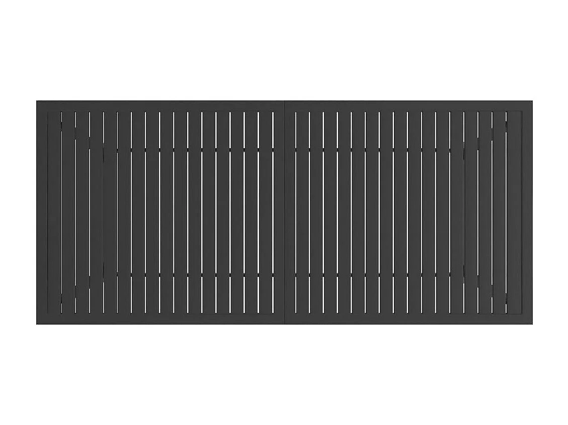 Table de jardin Anthracite 190x80x72 cm Acier