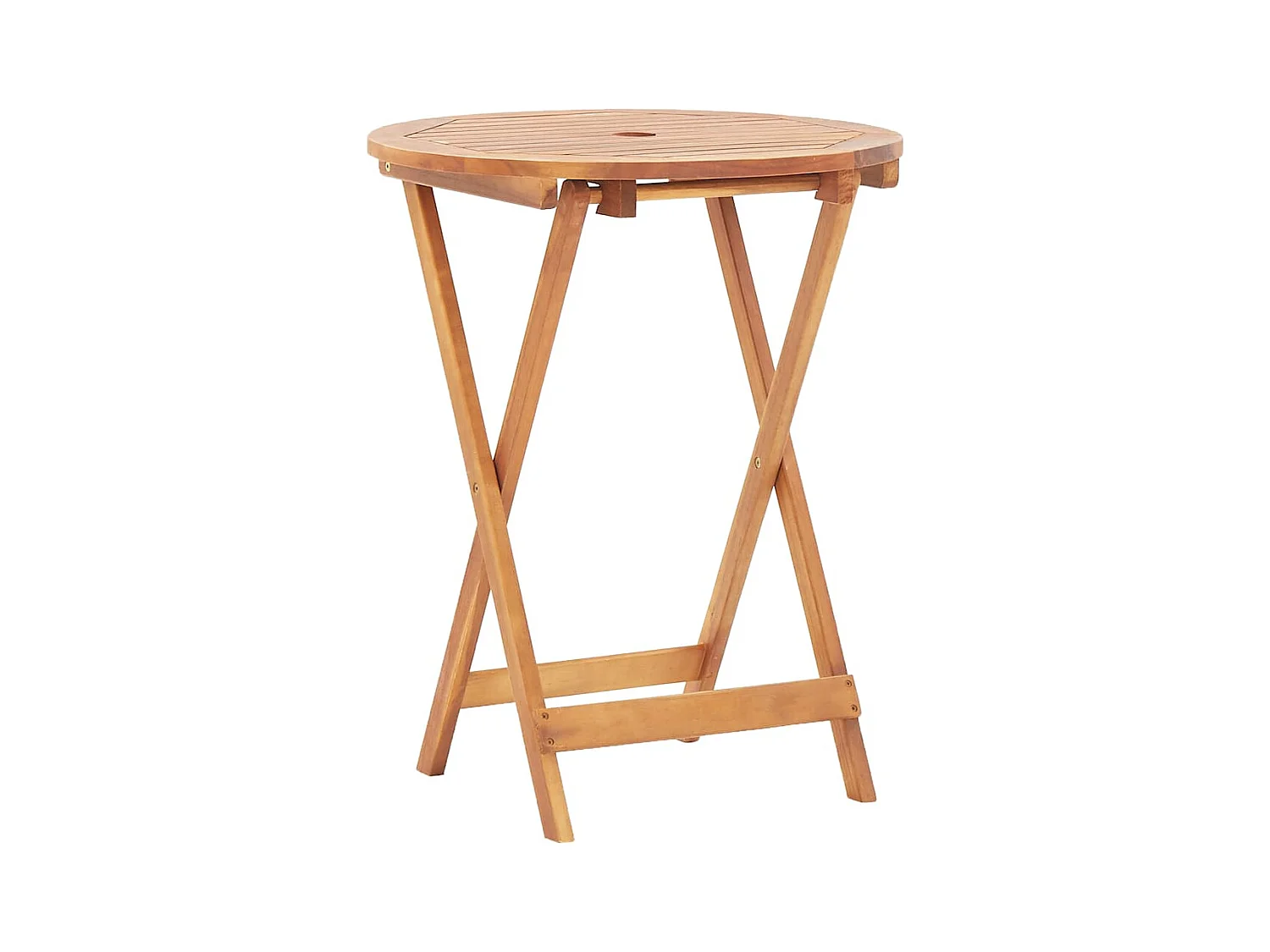 Table pliable de jardin 60x75 cm Bois d'acacia massif