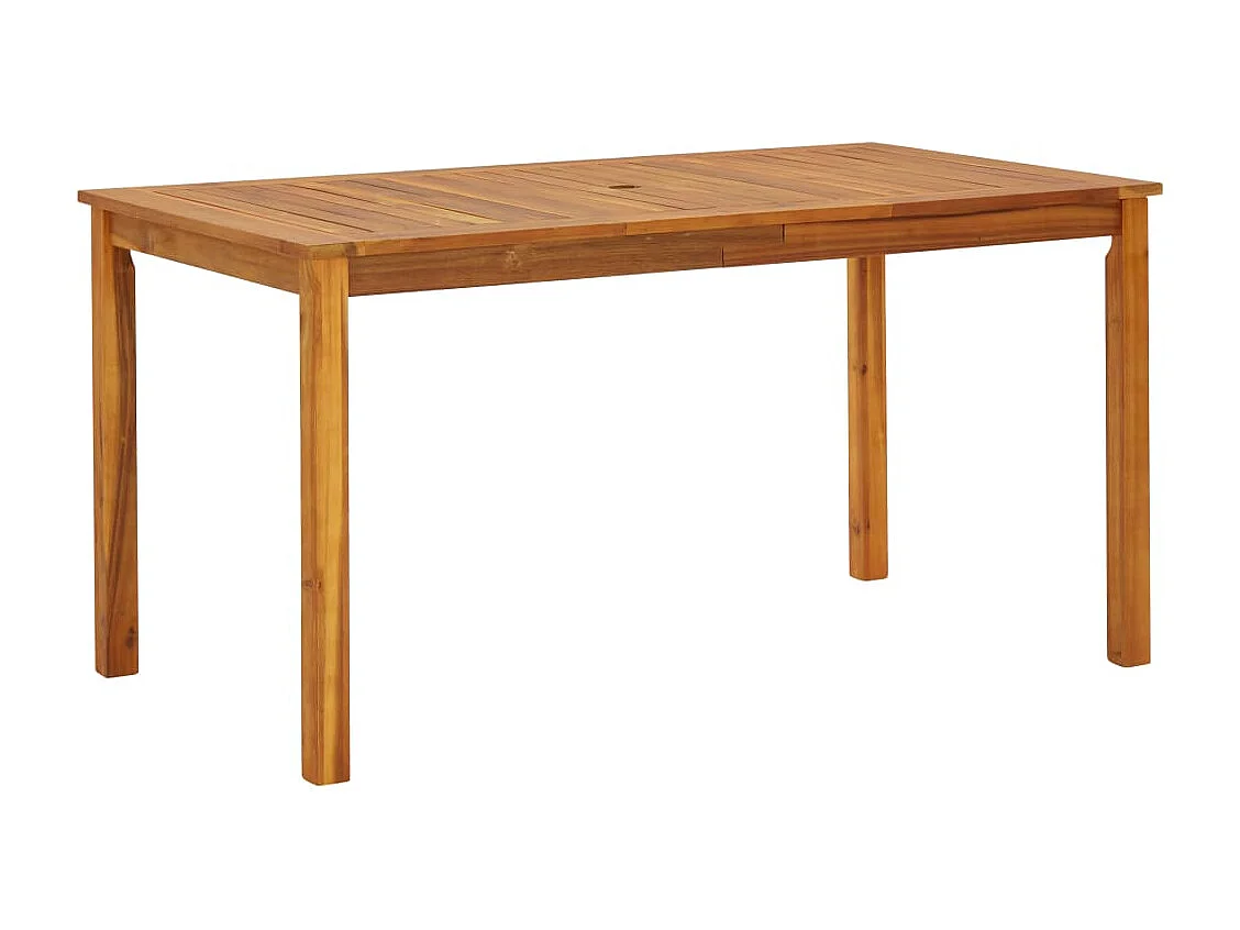 Table de jardin 140x80x74 cm Bois d'acacia massif