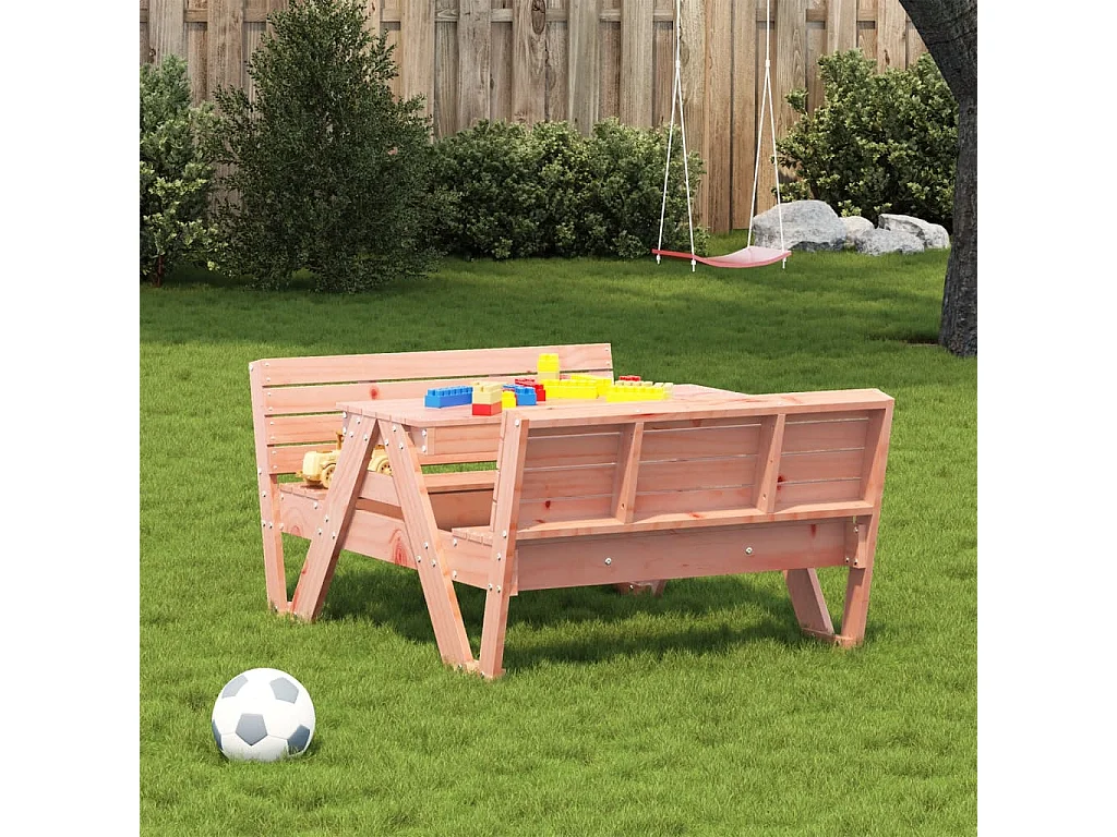 Table de pique-nique pour enfants bois massif de douglas