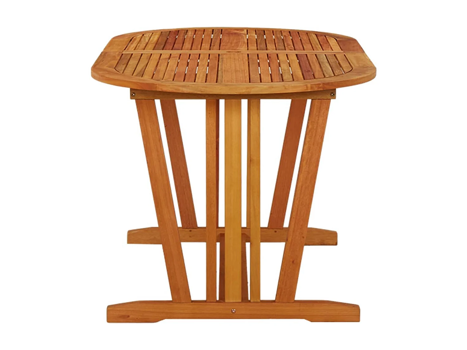 Mesa de jardim 160x85x75 cm madeira de eucalipto maciça