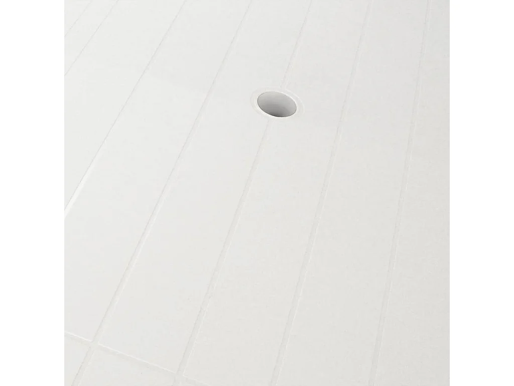 Table de jardin Blanc 126 x 76 x 72 cm Plastique
