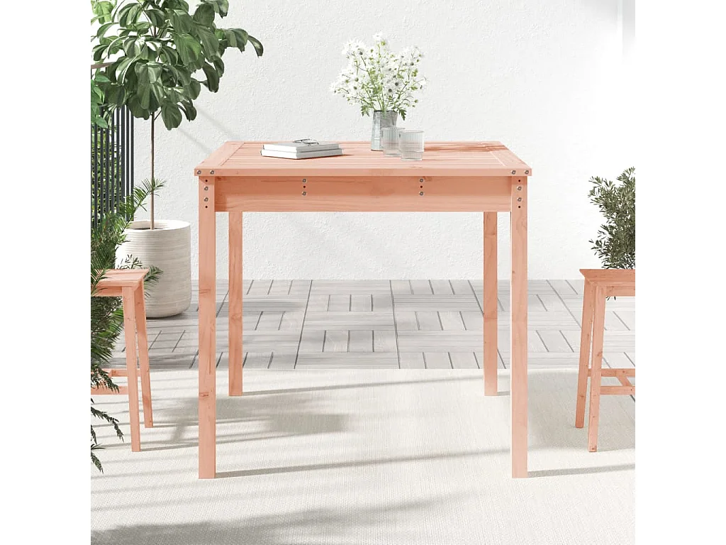 Tuintafel 82,5x82,5x76 cm massief douglashout