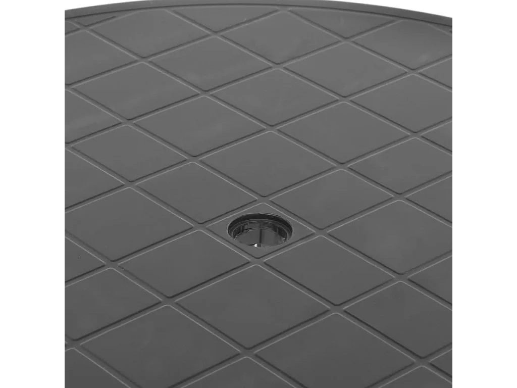 Mesa de jardim 89 cm plástico antracite