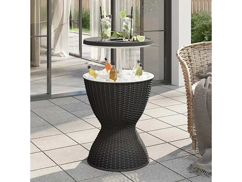 IJskoeltafel 3-in-1 polypropeen zwart