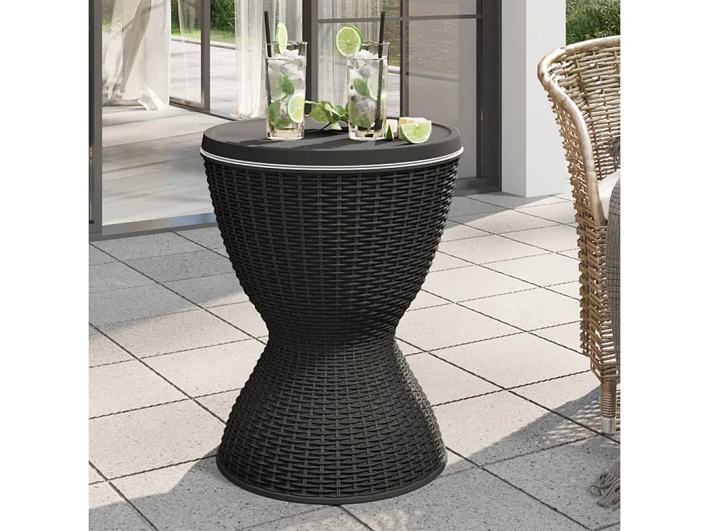 IJskoeltafel 3-in-1 polypropeen zwart