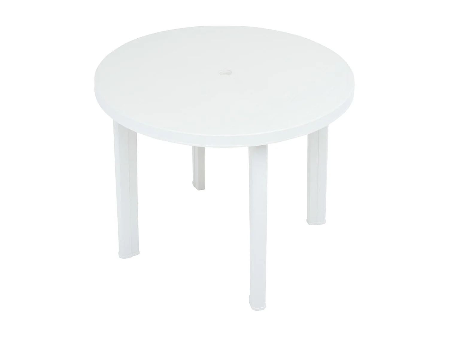Mesa de jardín de plástico blanco 89 cm