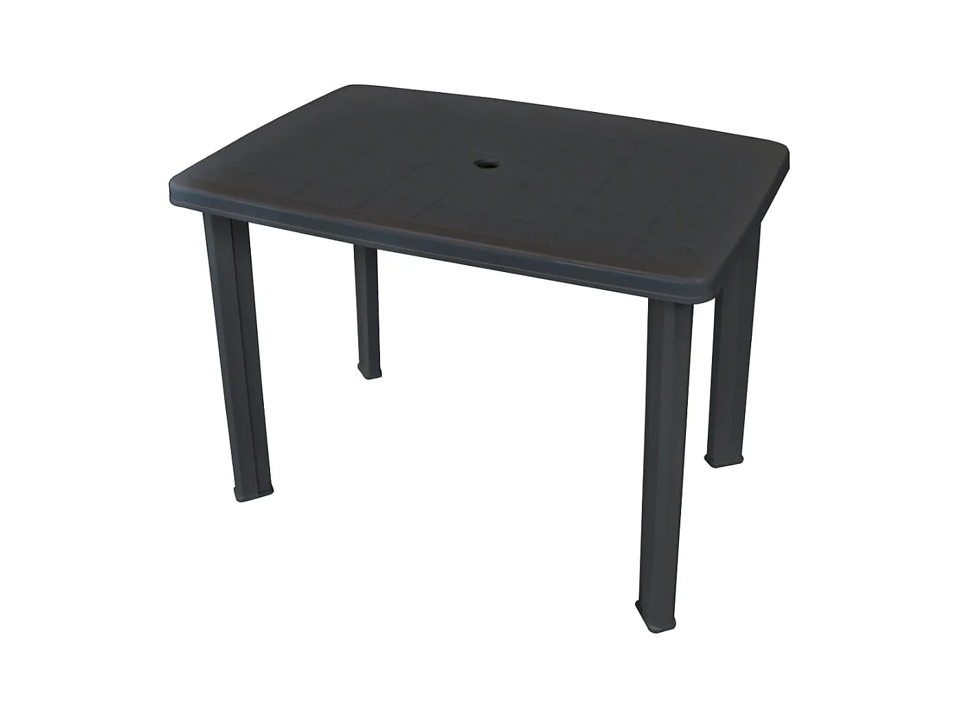 Table de jardin Anthracite 101 x 68 x 72 cm Plastique