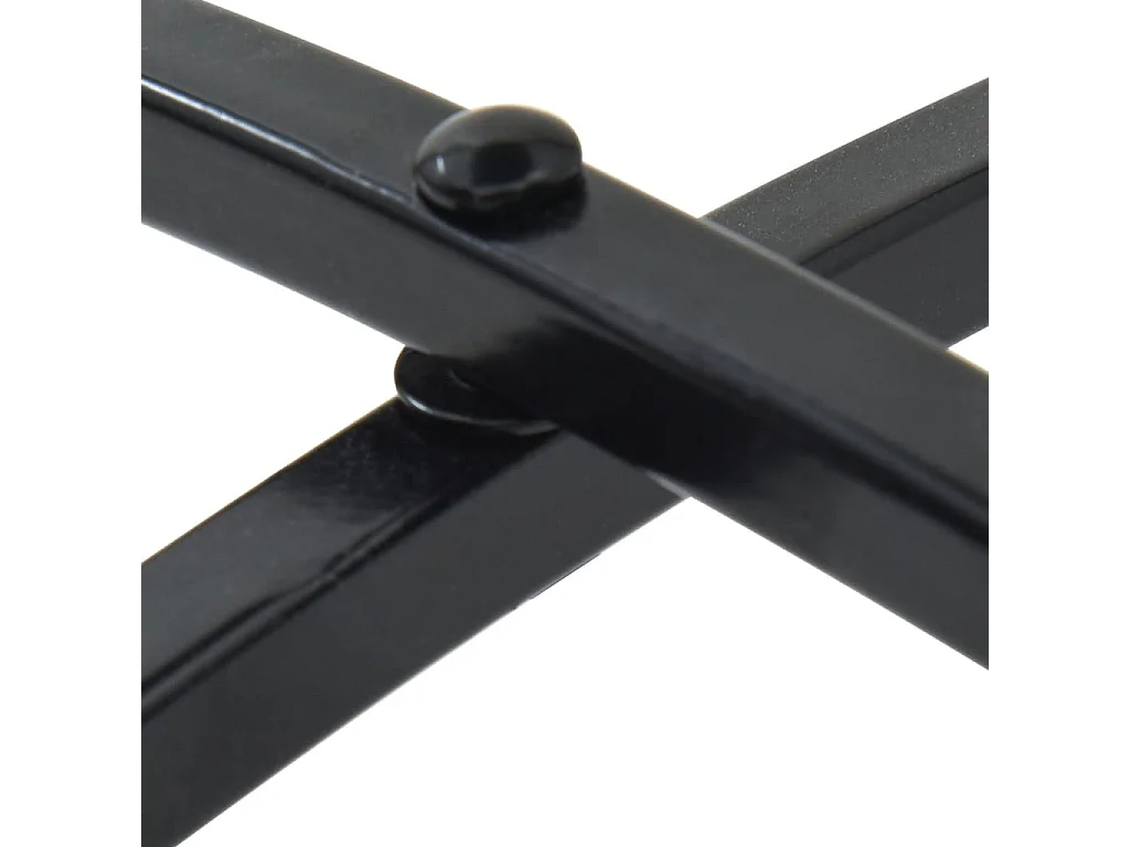 Mesa de bistró de mosaico cerámica negro y blanco Ø50x70 cm