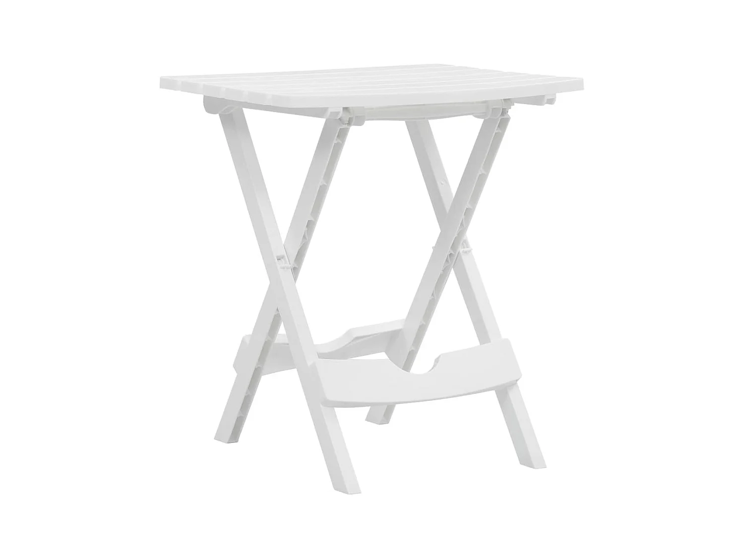 Table pliable de jardin 45,5x38,5x50 cm Blanc