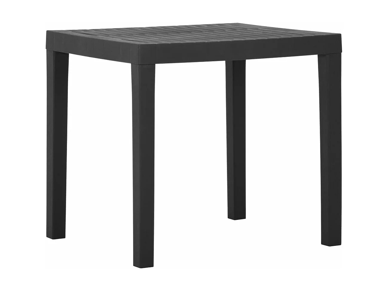 Table de jardin Gris 79x65x72 cm Plastique