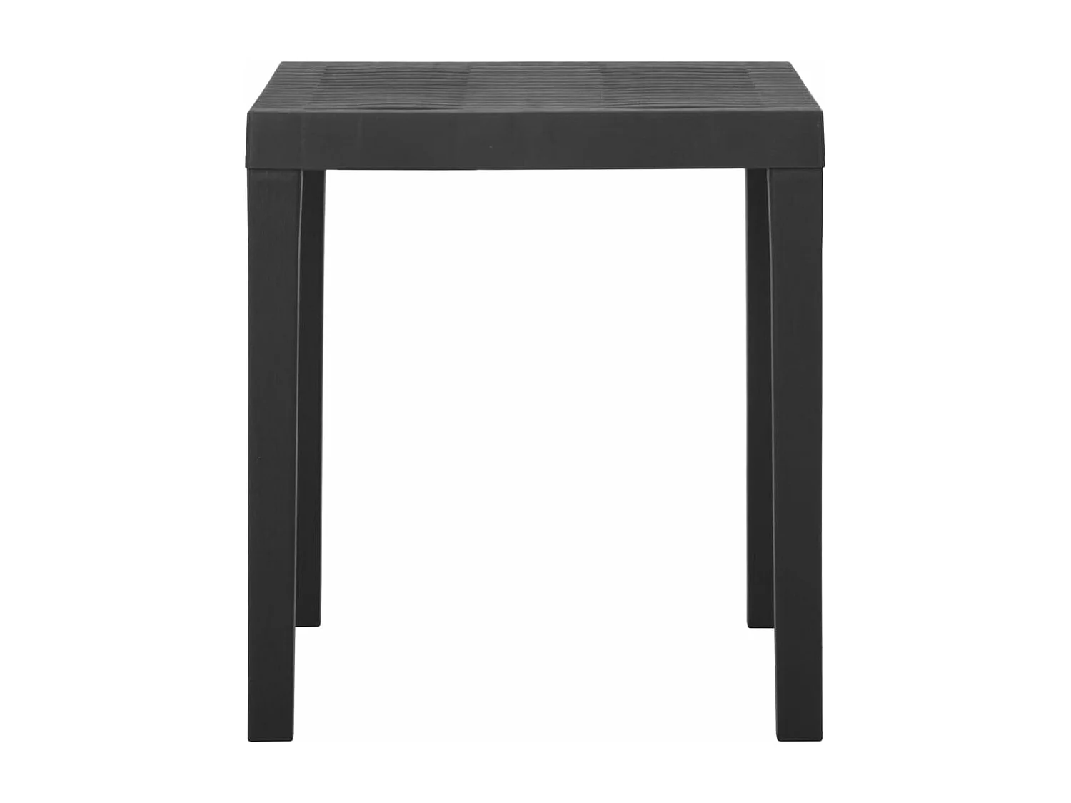 Table de jardin Gris 79x65x72 cm Plastique