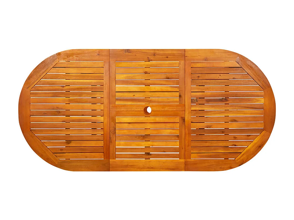 Table à dîner de jardin (120-170)x80x75 cm Bois d'acacia massif