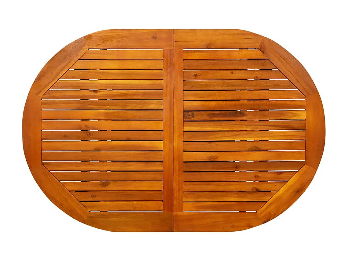 Table à dîner de jardin (120-170)x80x75 cm Bois d'acacia massif