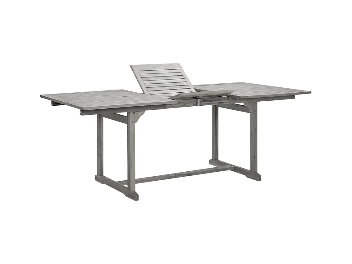 Table à dîner de jardin (150-200)x100x75cm Bois d'acacia massif
