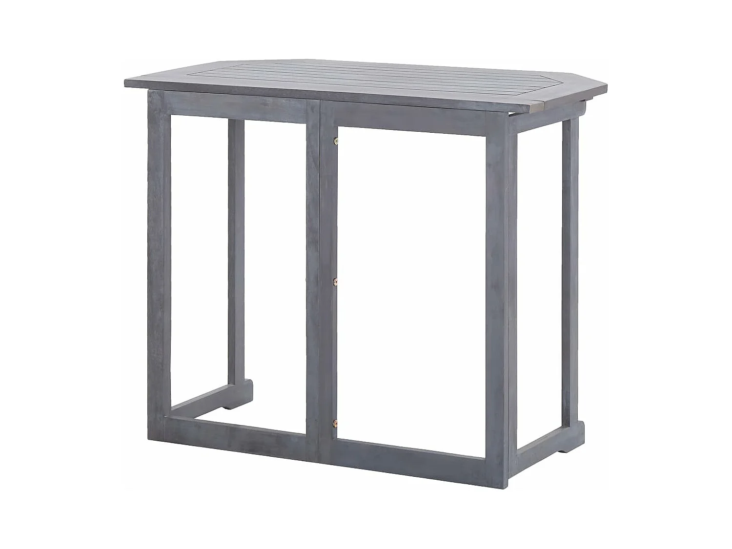 Mesa plegable de balcón madera de acacia maciza 90x50x74 cm