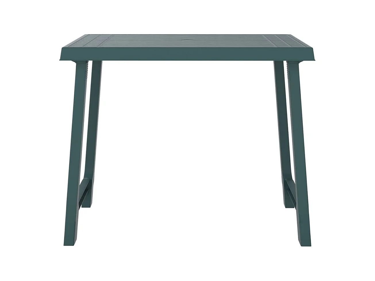 Campingtafel hout-look 79x56x64 cm PP groen