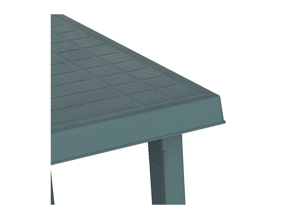 Campingtafel hout-look 79x56x64 cm PP groen
