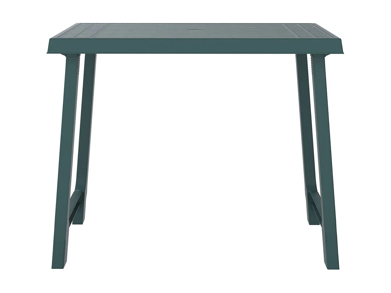 Mesa de campismo 79x56x64 cm PP aspeto madeira verde