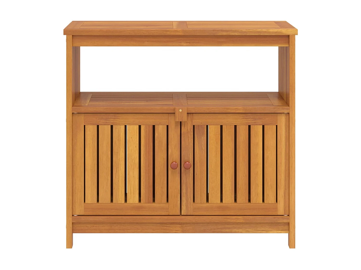 Table console de jardin 80x35x75 cm bois massif d'acacia