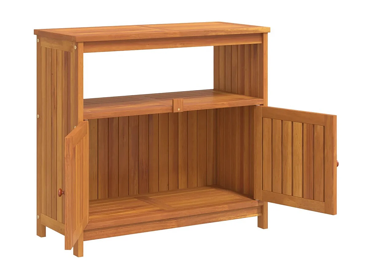 Table console de jardin 80x35x75 cm bois massif d'acacia