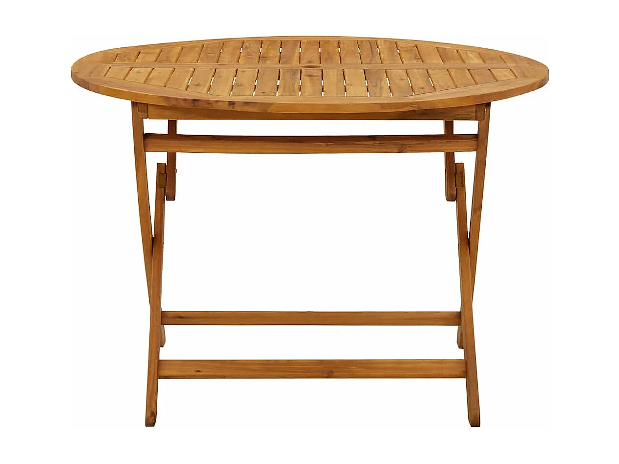 Table pliable de jardin 110 cm Bois d'acacia massif