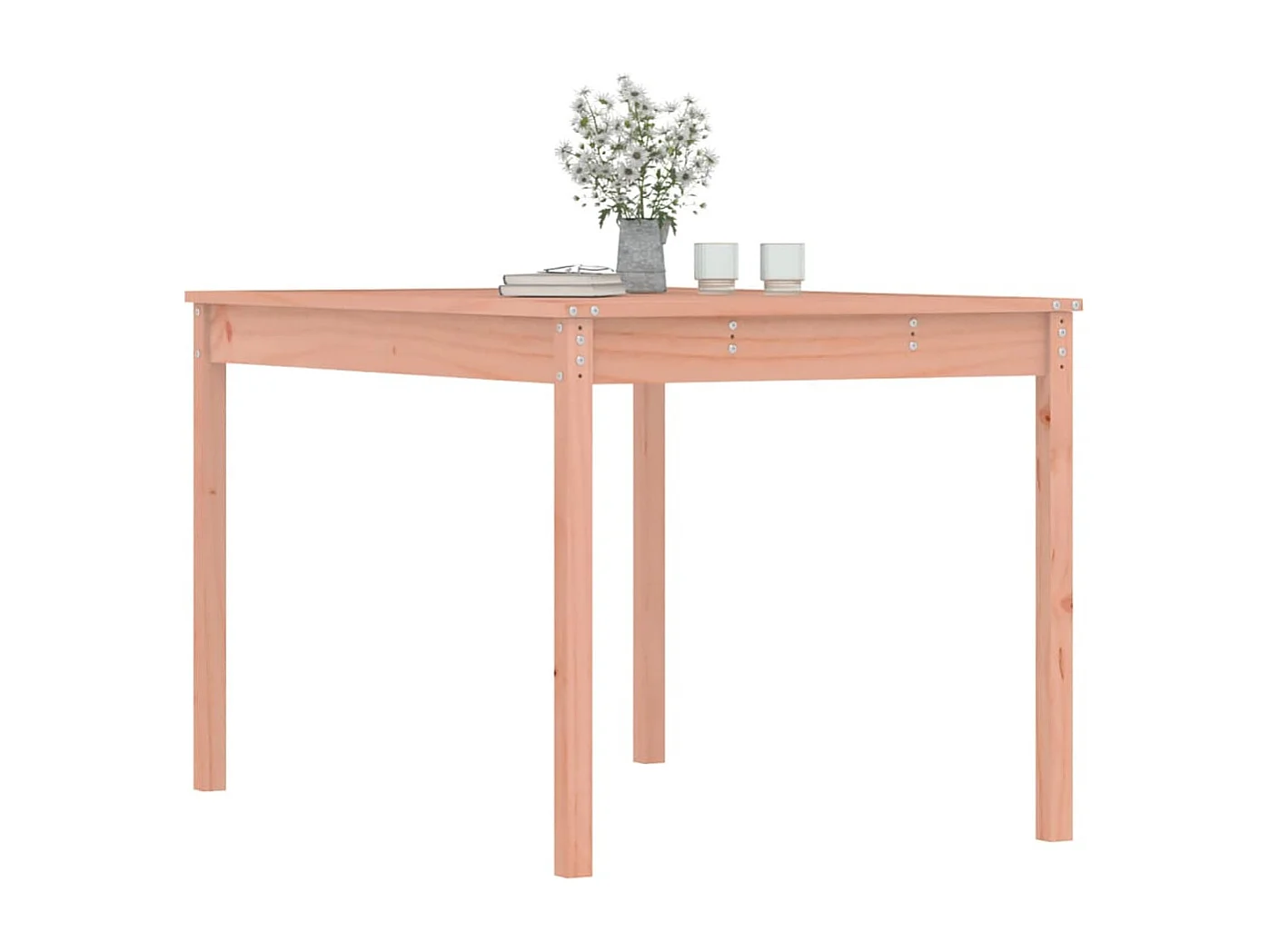 Mesa de jardín madera maciza abeto de Douglas 121x82,5x76 cm