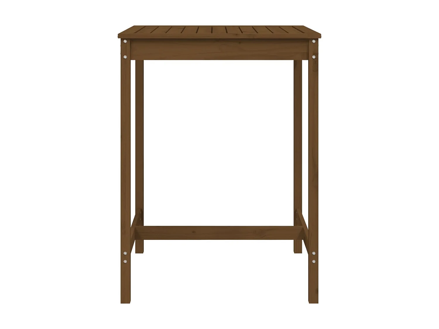 Tuintafel 82,5x82,5x110 cm massief grenenhout honingbruin