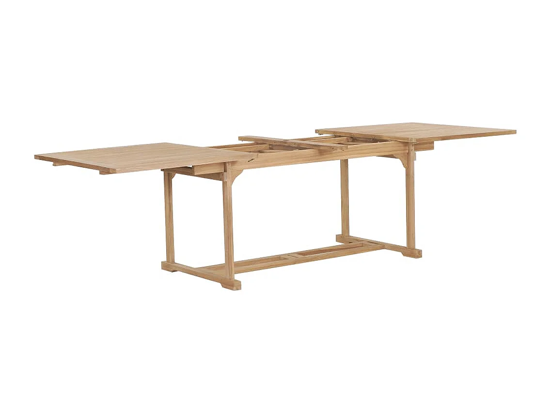 Tuintafel verlengbaar 180-280x100x75 cm massief teakhout