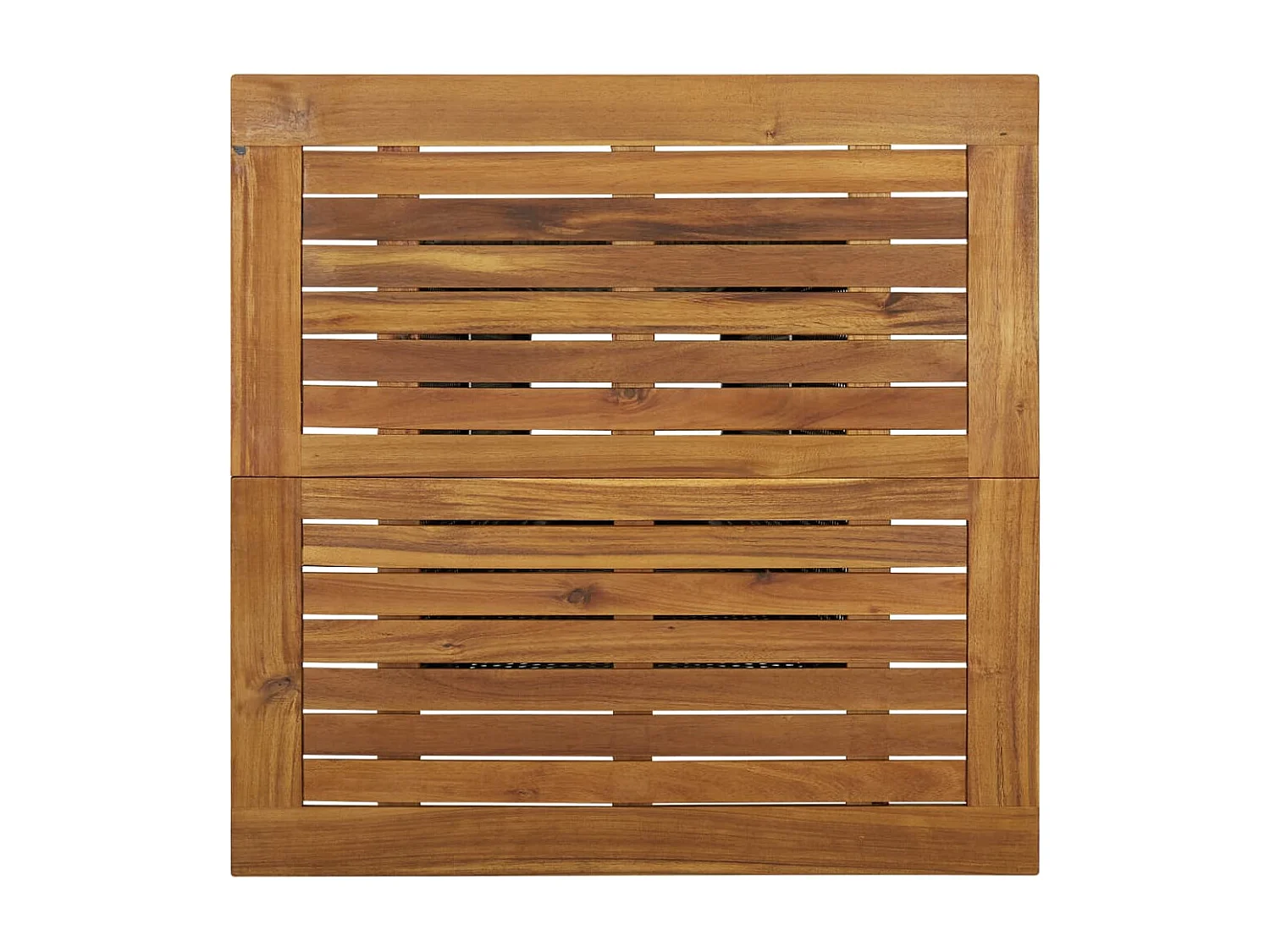 Mesa de bar 80x80x110 cm vime PE e acácia maciça cinzento