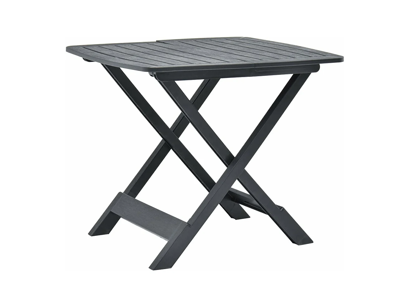 Table pliable de jardin  Anthracite 79x72x70 cm Plastique