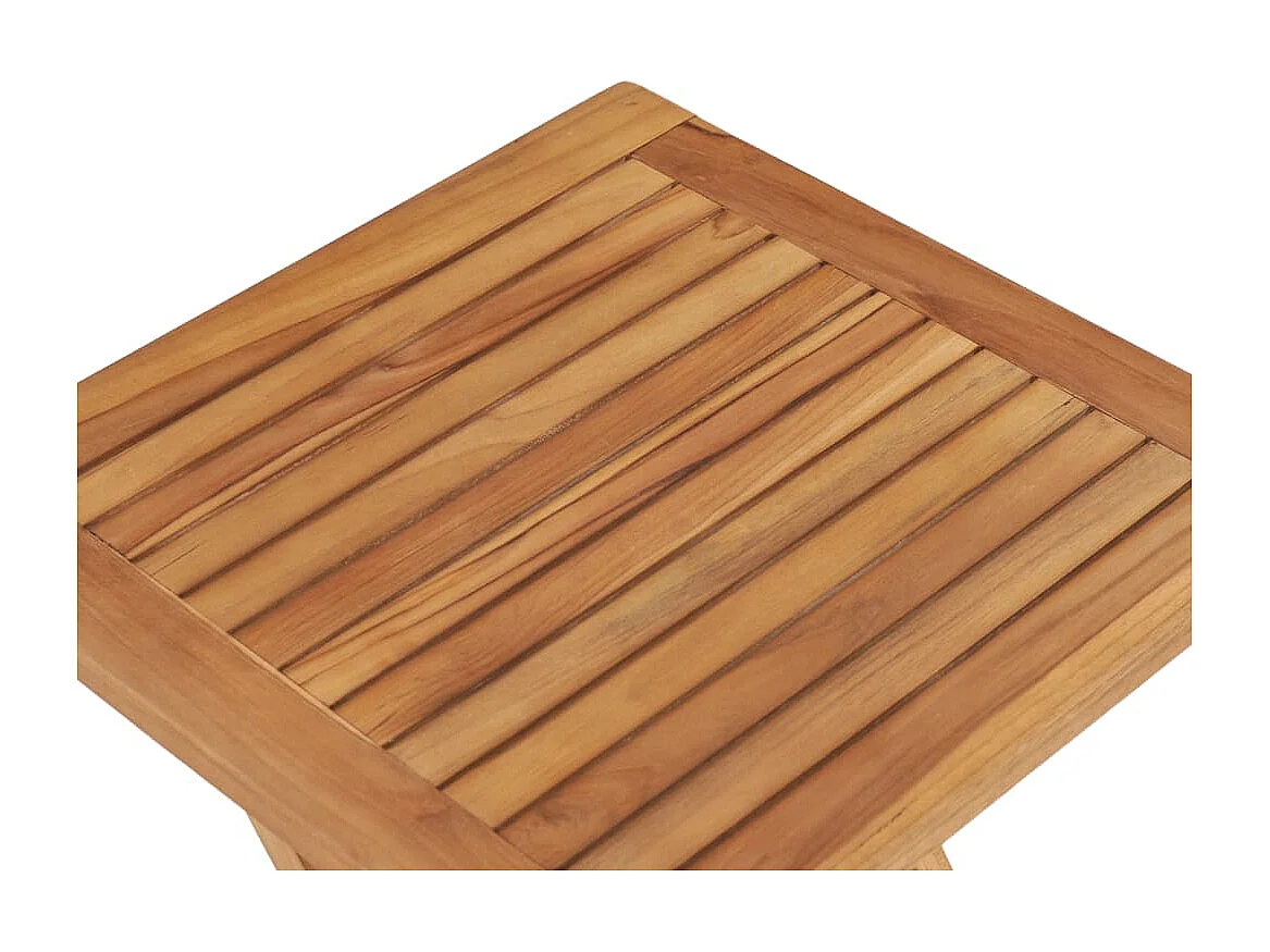 Table pliable de jardin 45x45x45 cm Bois de teck solide