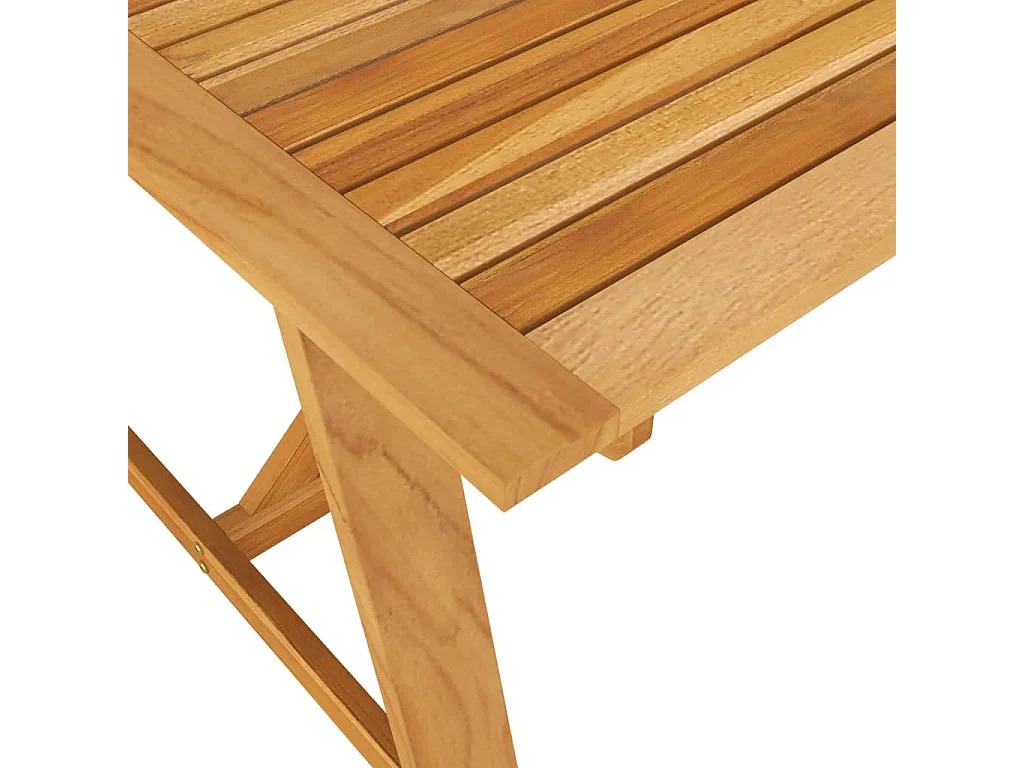 Table à dîner de jardin 206x100x74 cm Bois d'acacia massif