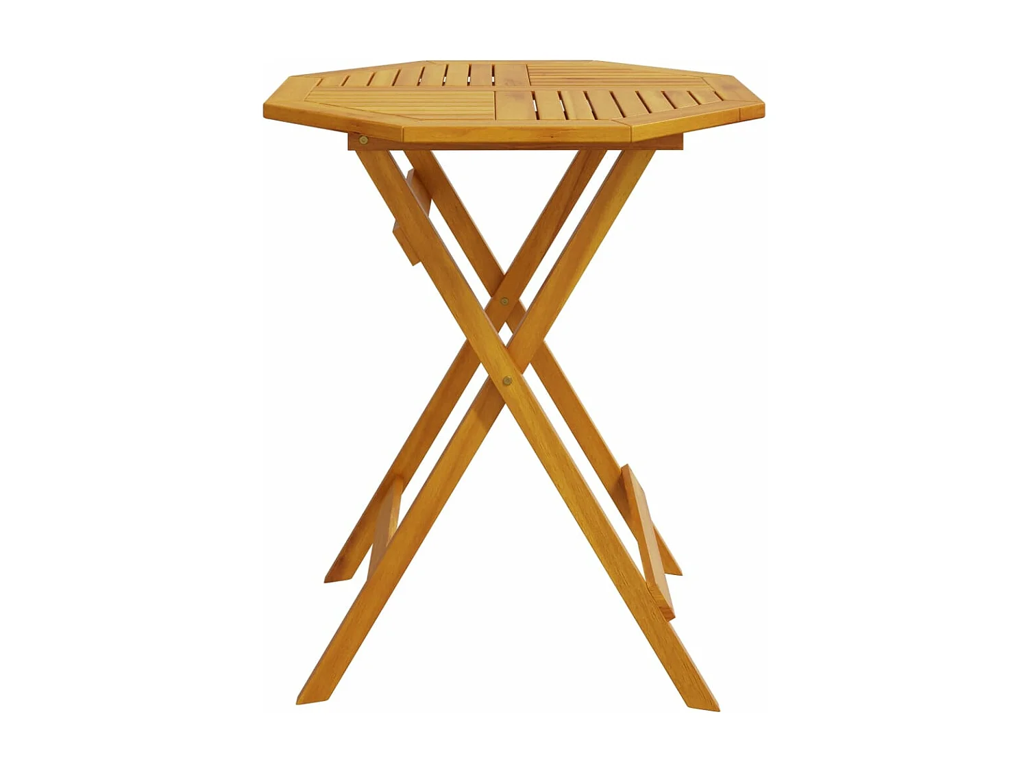 Tuintafel inklapbaar Ø70x75 cm massief acaciahout