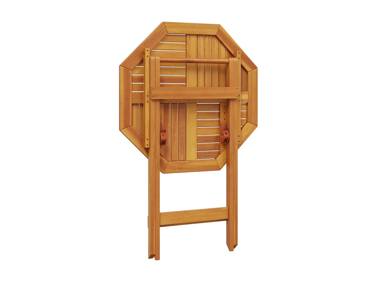 Mesa de jardín plegable madera maciza de acacia Ø70x75 cm