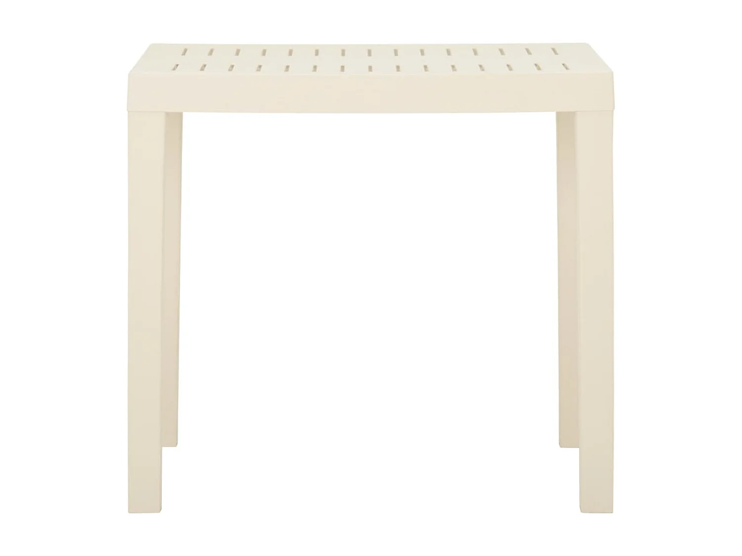 Mesa de jardim 79x65x72 cm plástico branco