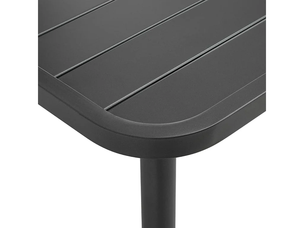 Table de jardin Gris foncé 80x80x72 cm Acier