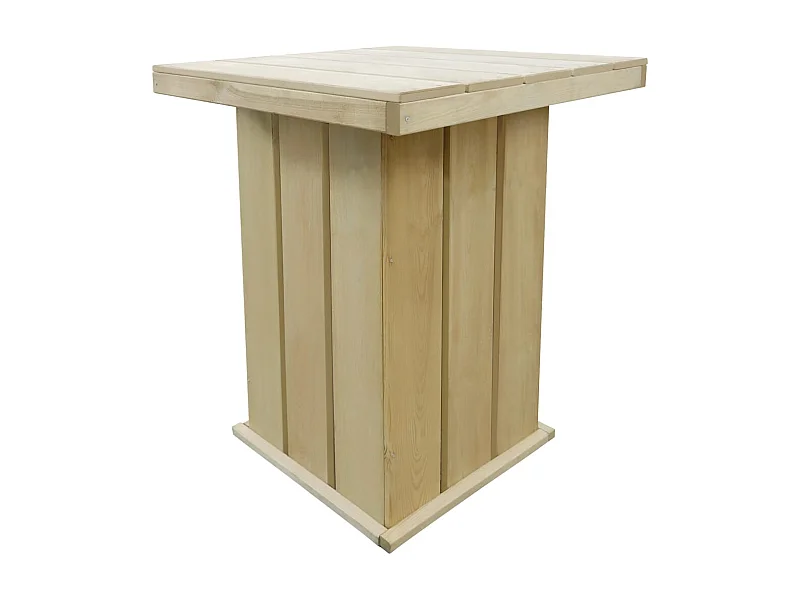 Mesa de bar 75x75x110 cm pinho impregnado