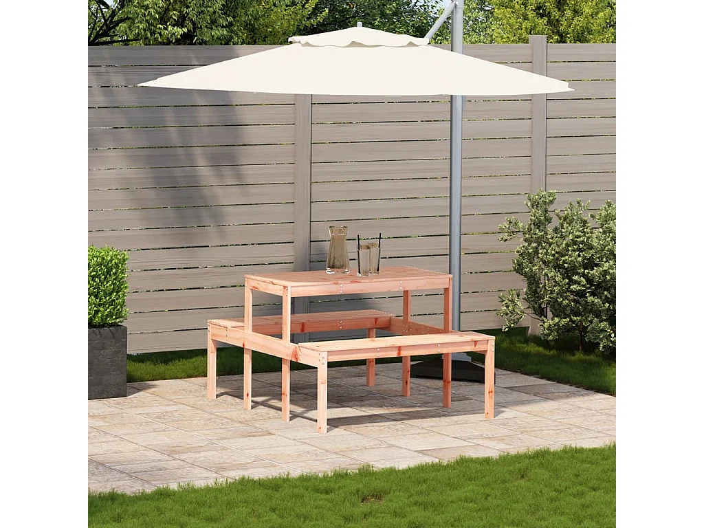 Table de pique-nique 110x134x75 cm bois massif de douglas