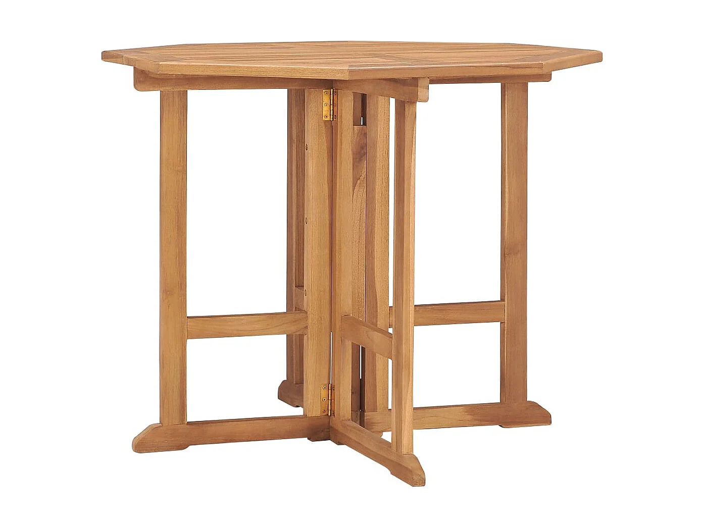 Tuintafel inklapbaar 90x90x75 cm massief teakhout